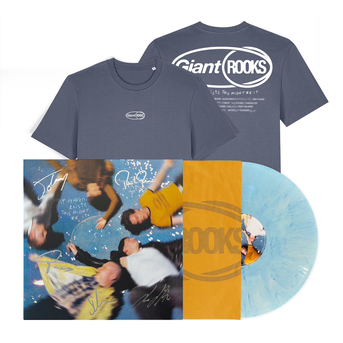 Giant Rooks If Heaven Exists, This Might Be It Marbled LP + T-Shirt Bundle 459323