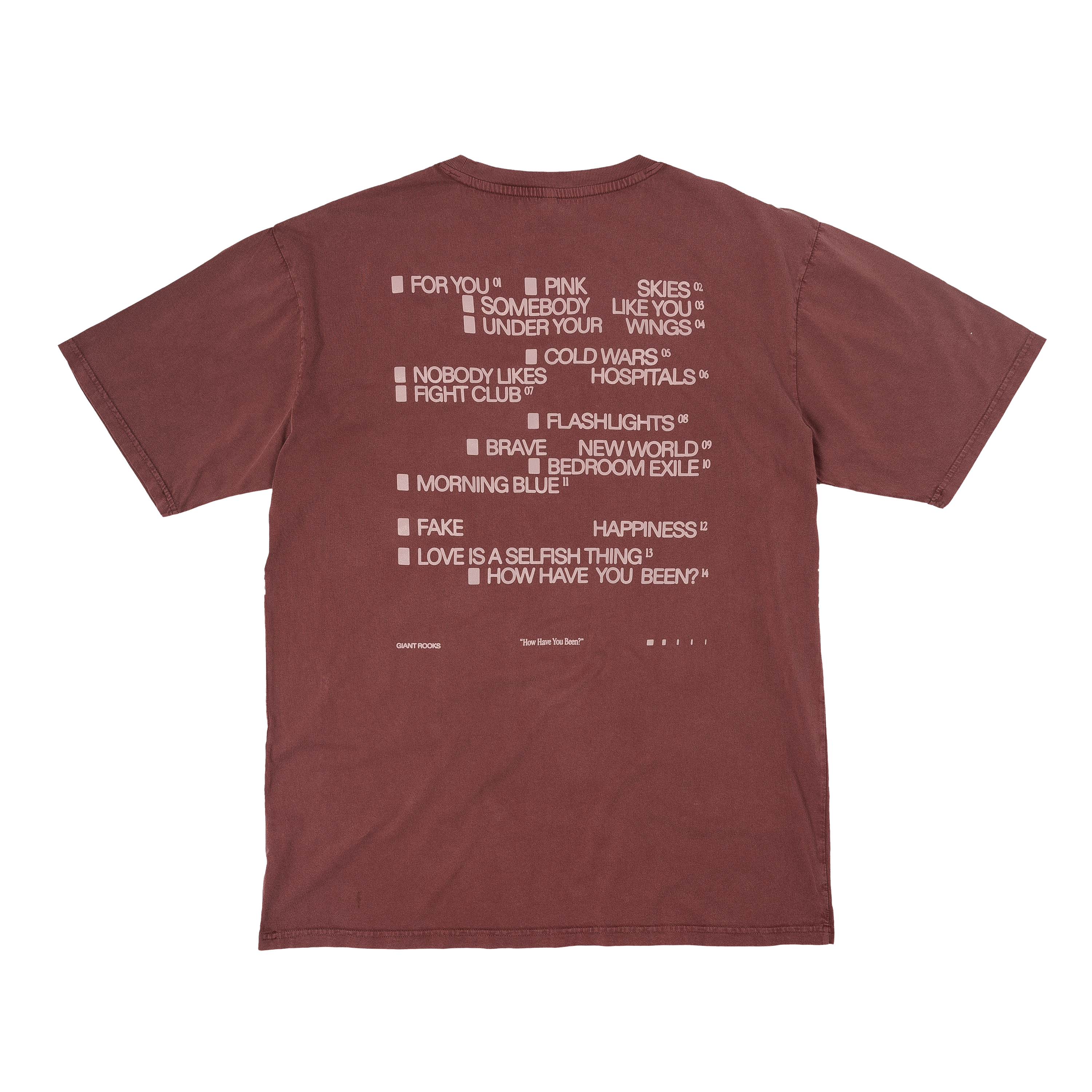 Giant Rooks Tracklisting T-Shirt 345980